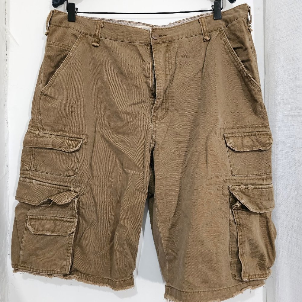 UNISEX Garment Dye multi-pocket 100% Cotton cargo shorts